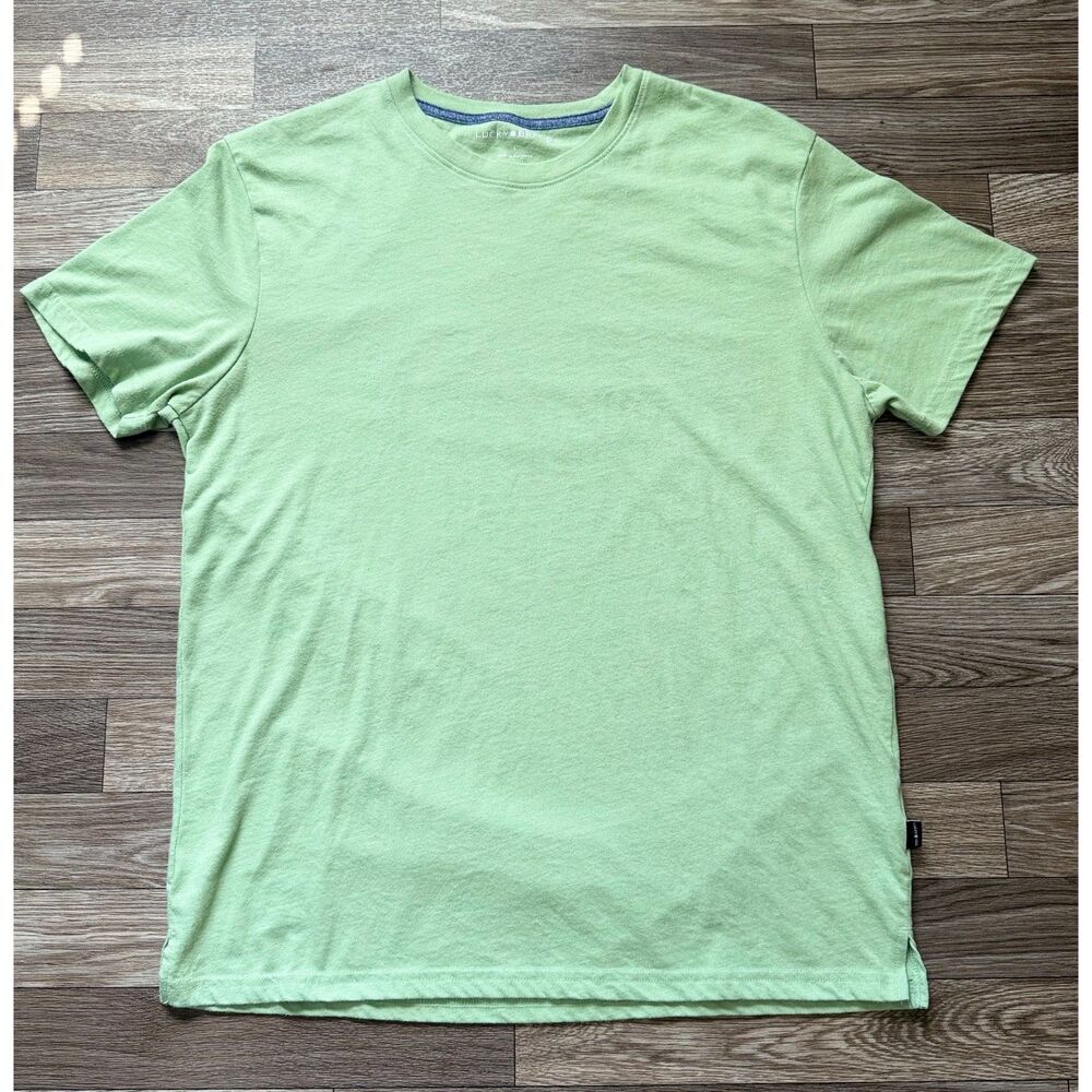 Lucky Brand T Shirt Mens Large Green Tri Blend Burnout Crew Neck Lucky You Tee L